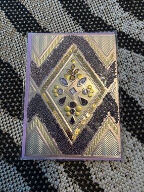 💎RARE💎🆕Papyrus Beaded And Bejeweled Blank Inside Greeting Card